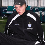 Splicing Loose Crest Logo Jacket Splicing Loose Crest Logo Jacket