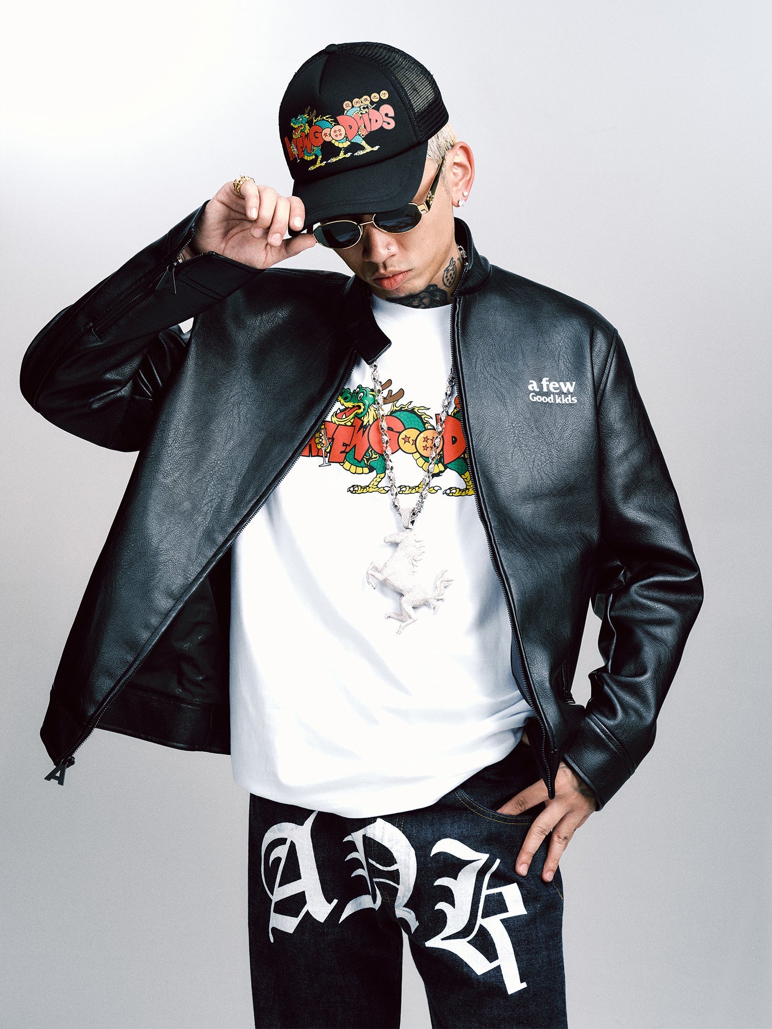 DONCARE(AFGK) "Night kids biker leather jacket" DONCARE(AFGK) "Night kids biker leather jacket"