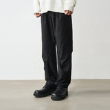 Pleated Irregular Straight Trousers Pleated Irregular Straight Trousers