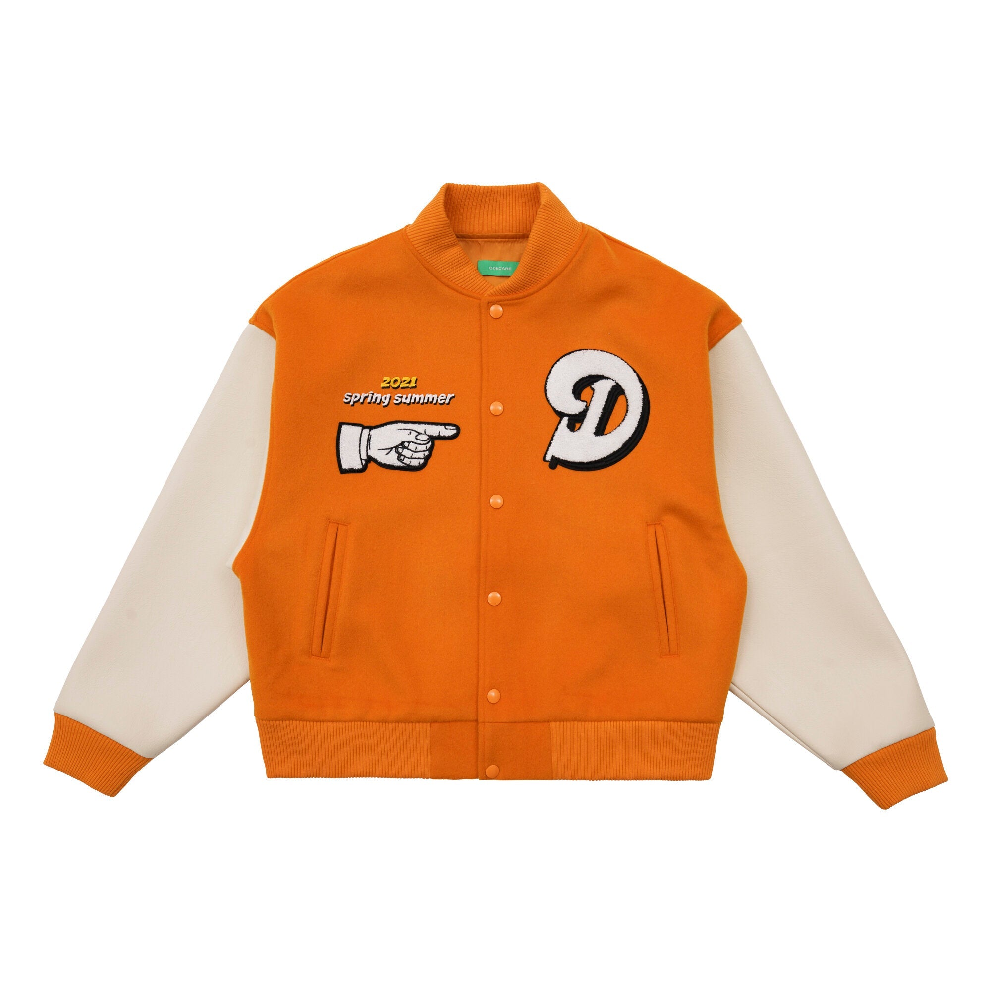 DONCARE (AFGK) "Prom collage jacket" - ORANGE DONCARE (AFGK) "Prom collage jacket" - ORANGE