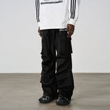 Multi Pocket Pleated Loose Cargos Multi Pocket Pleated Loose Cargos