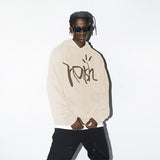 Handpainted Logo Printed Hoodie Handpainted Logo Printed Hoodie