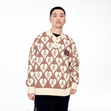 DONCARE(AFGK) "All-Over Print Logo Sweater" DONCARE(AFGK) "All-Over Print Logo Sweater"