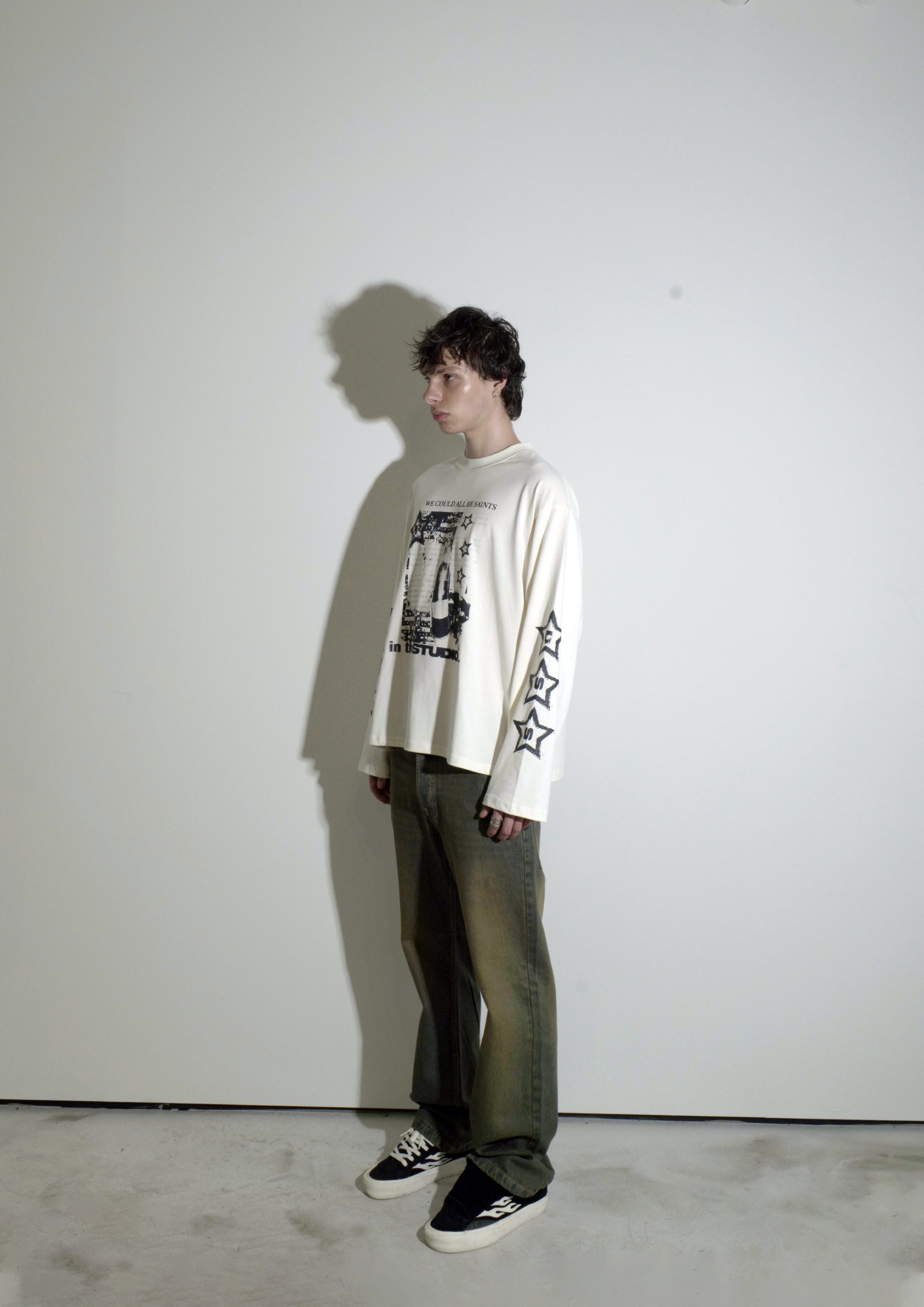 L/S Studio Saints Tee - Chalk White L/S Studio Saints Tee - Chalk White