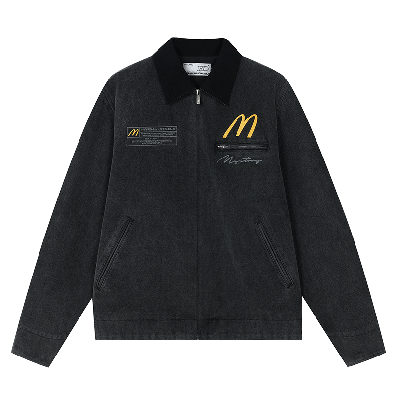 Distressed Embroidered Detroit Jacket Distressed Embroidered Detroit Jacket