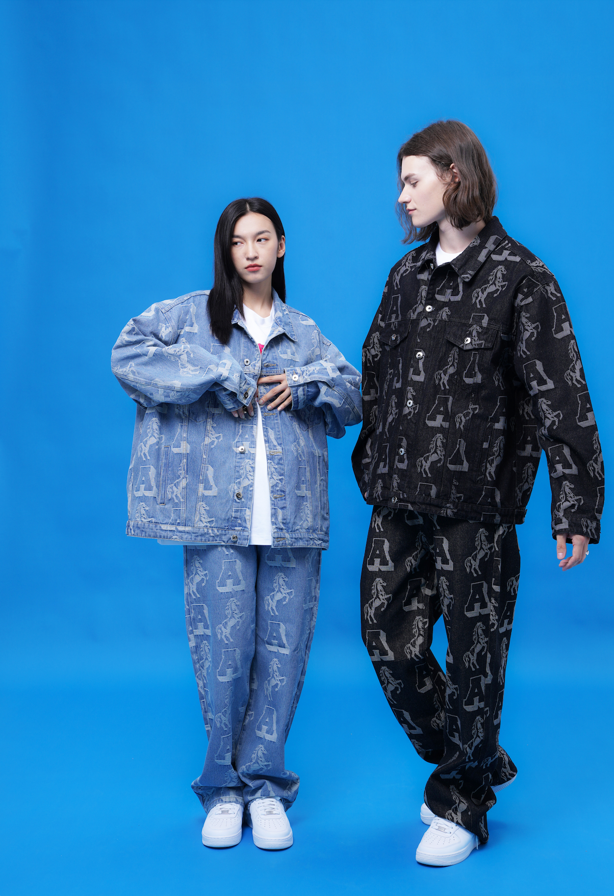 DONCARE(AFGK) "Jacquard Denim Jacket" DONCARE(AFGK) "Jacquard Denim Jacket"