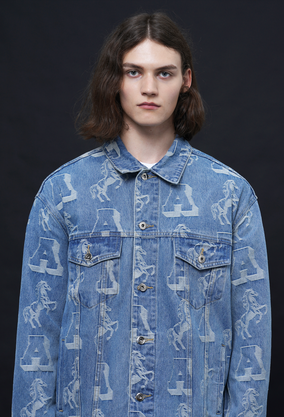 DONCARE(AFGK) "Jacquard Denim Jacket" DONCARE(AFGK) "Jacquard Denim Jacket"