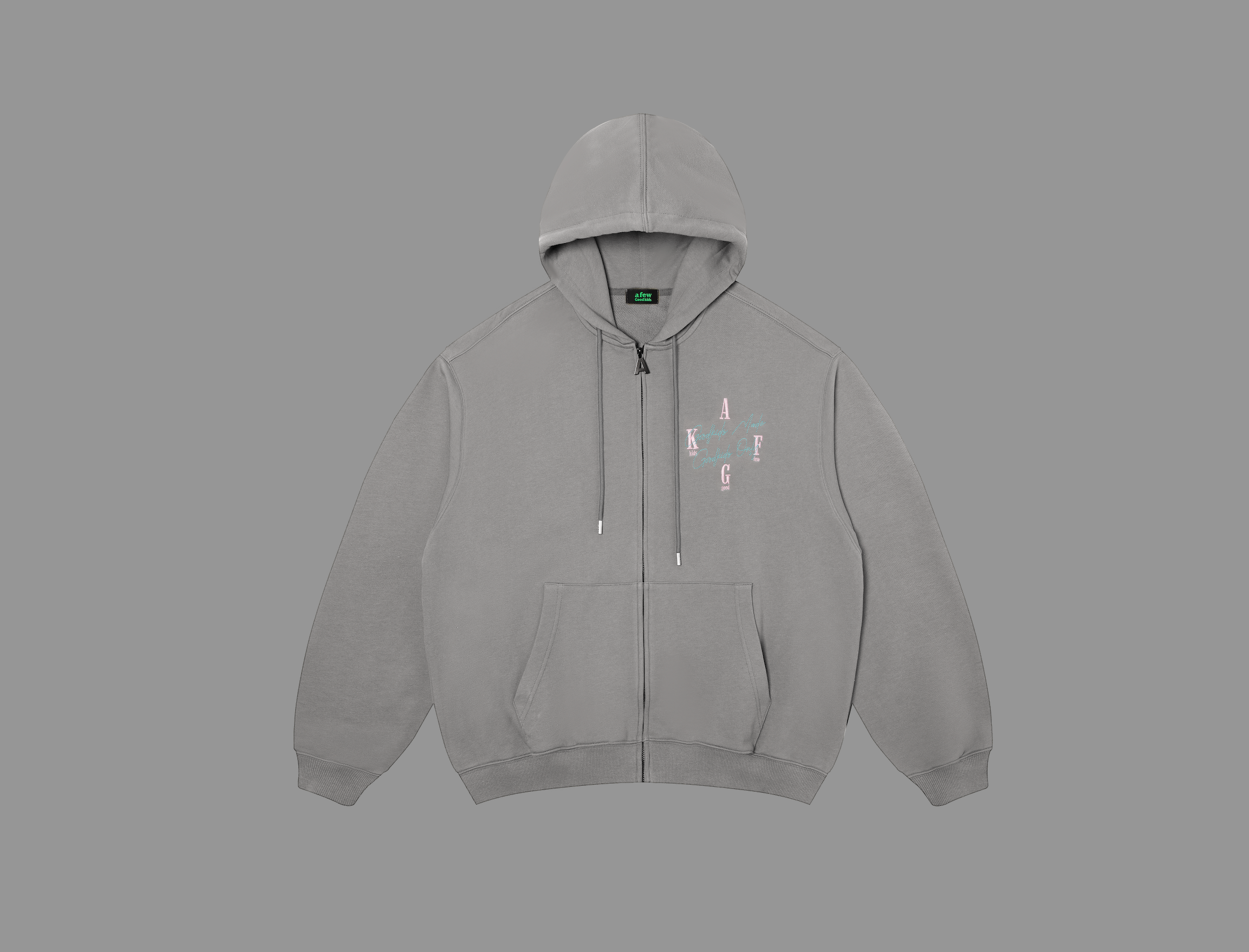 DONCARE(AFGK) "signature logo zip hoodie" DONCARE(AFGK) "signature logo zip hoodie"