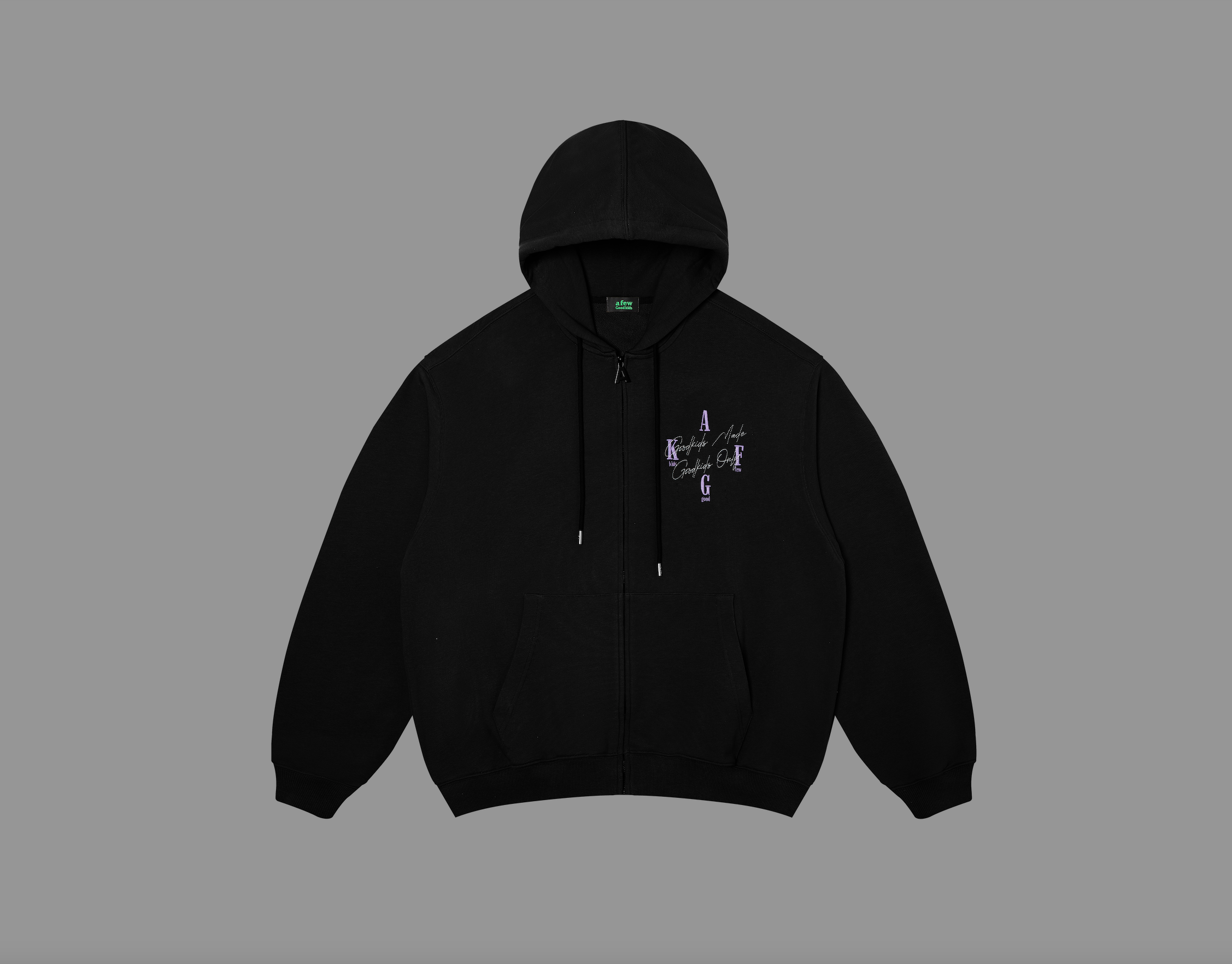 DONCARE(AFGK) "signature logo zip hoodie" DONCARE(AFGK) "signature logo zip hoodie"