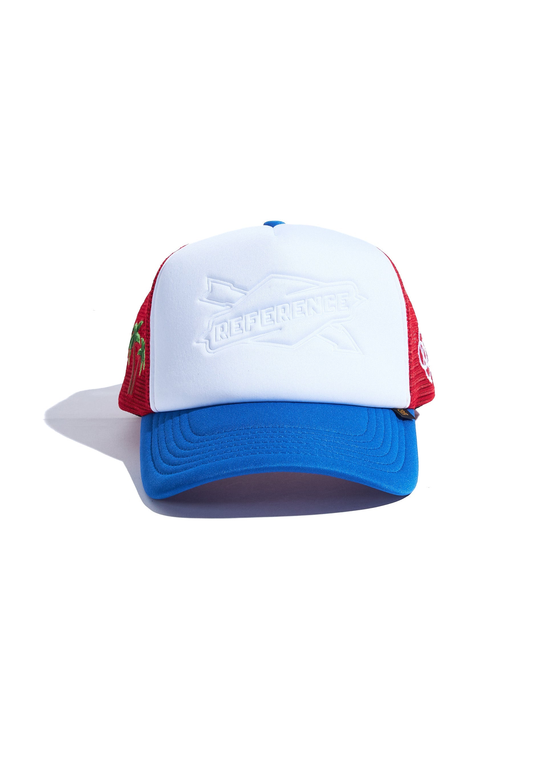 Embossed Trucker (White/Blue/Red) Embossed Trucker (White/Blue/Red)