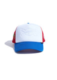Embossed Trucker (White/Blue/Red) Embossed Trucker (White/Blue/Red)