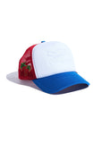 Embossed Trucker (White/Blue/Red) Embossed Trucker (White/Blue/Red)