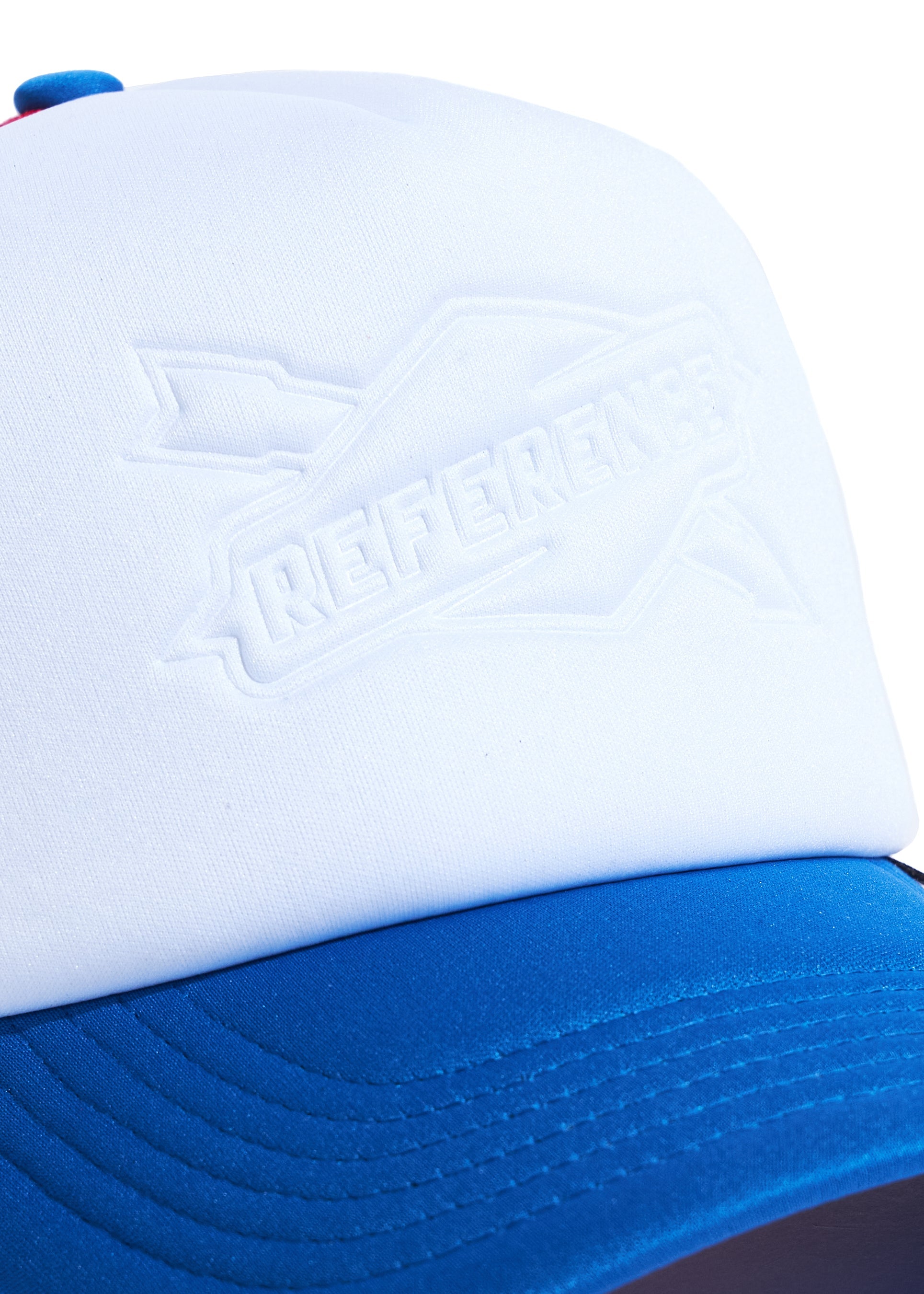 Embossed Trucker (White/Blue/Red) Embossed Trucker (White/Blue/Red)