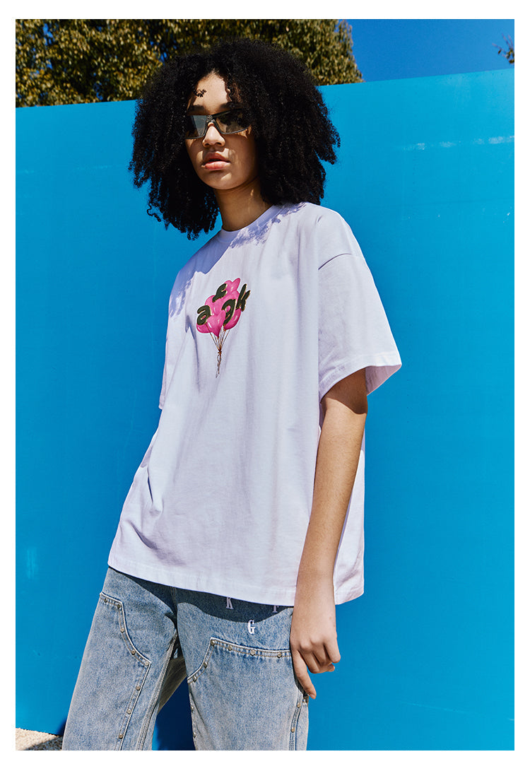 DONCARE(AFGK) "Balloon logo short sleeve tee" DONCARE(AFGK) "Balloon logo short sleeve tee"