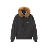 DONCARE(AFGK) "Paneled fur jacket" DONCARE(AFGK) "Paneled fur jacket"