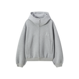 DONCARE(AFGK) "Hign-neck scuba zip hoodie" DONCARE(AFGK) "Hign-neck scuba zip hoodie"