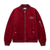 Velvet Pearl Embroidered Bomber Jacket Velvet Pearl Embroidered Bomber Jacket
