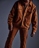 "Dolby" Synth Suede Jacket (Brown) "Dolby" Synth Suede Jacket (Brown)