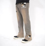 Patch Flare Sweatpants - Stone Patch Flare Sweatpants - Stone