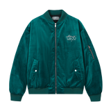 Velvet Pearl Embroidered Bomber Jacket Velvet Pearl Embroidered Bomber Jacket