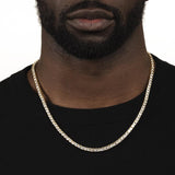 Gold Diamond Tennis Chain 4mm Gold Diamond Tennis Chain 4mm