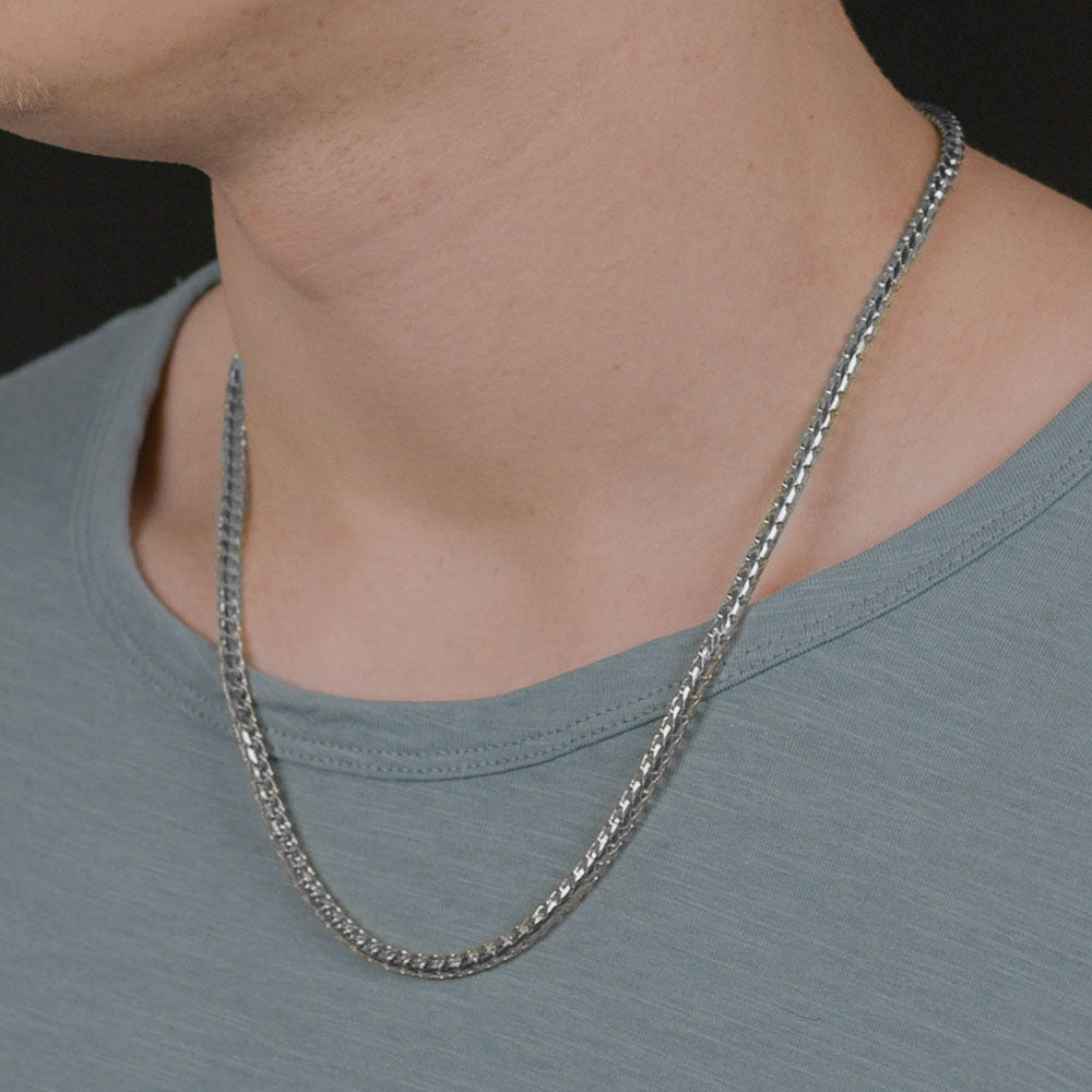 Silver Franco Curved Chain Silver Franco Curved Chain