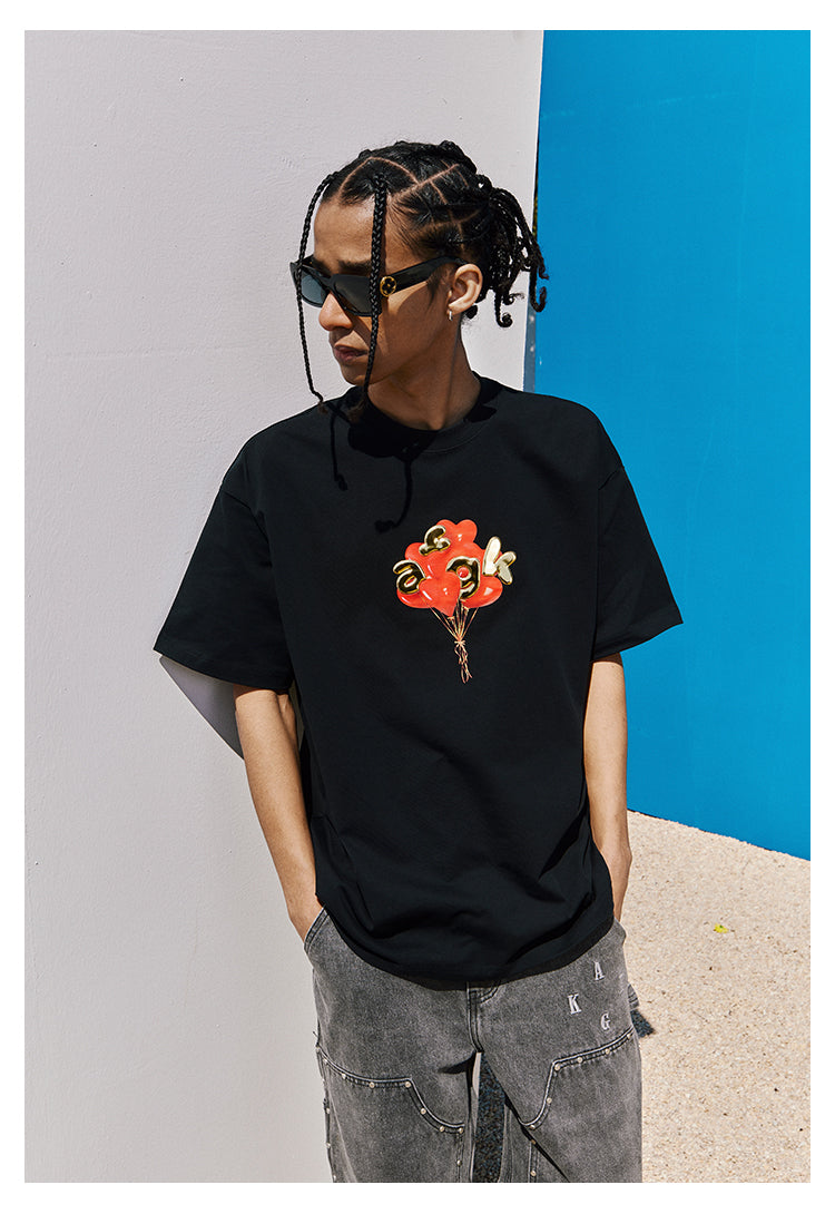 DONCARE(AFGK) "Balloon logo short sleeve tee" DONCARE(AFGK) "Balloon logo short sleeve tee"