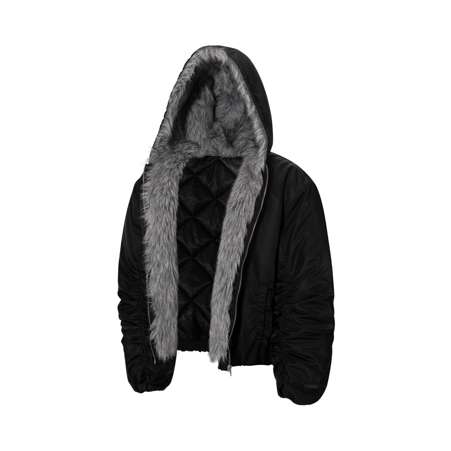 DONCARE(AFGK) "Fur trimmed hooded jacket" DONCARE(AFGK) "Fur trimmed hooded jacket"