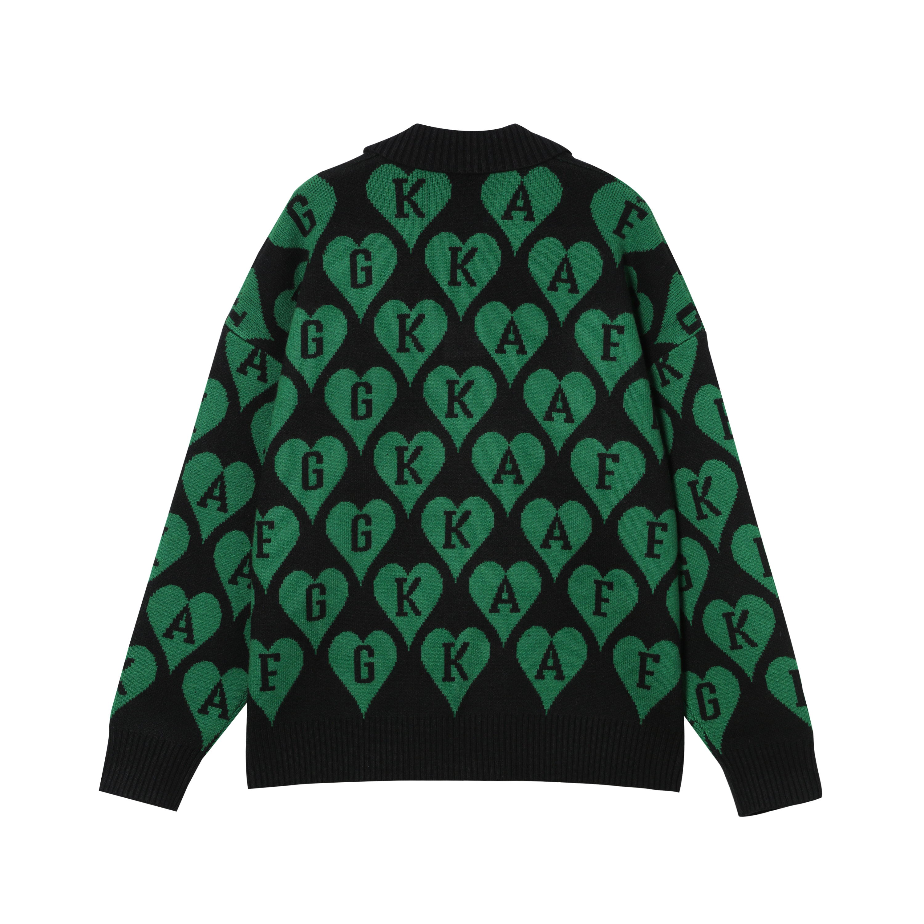 DONCARE(AFGK) "All-Over Print Logo Sweater" DONCARE(AFGK) "All-Over Print Logo Sweater"