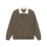 Washed henley polo shirt Washed henley polo shirt