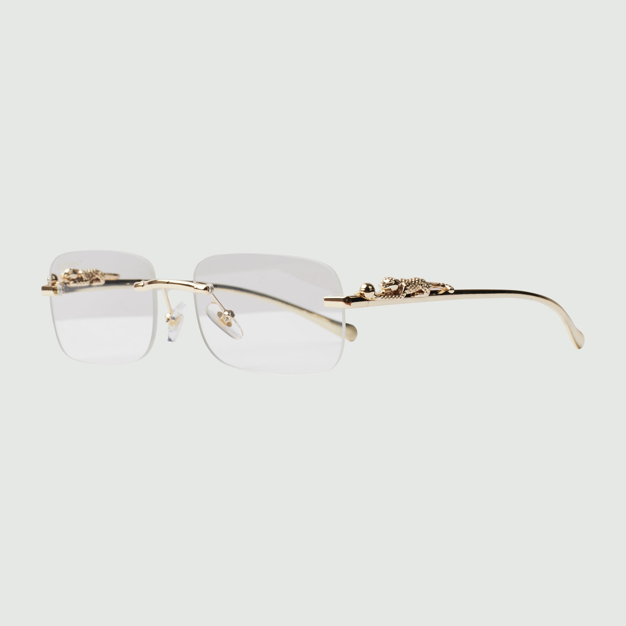 Panther Glasses - Gold / Clear Panther Glasses - Gold / Clear