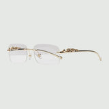 Panther Glasses - Gold / Clear Panther Glasses - Gold / Clear