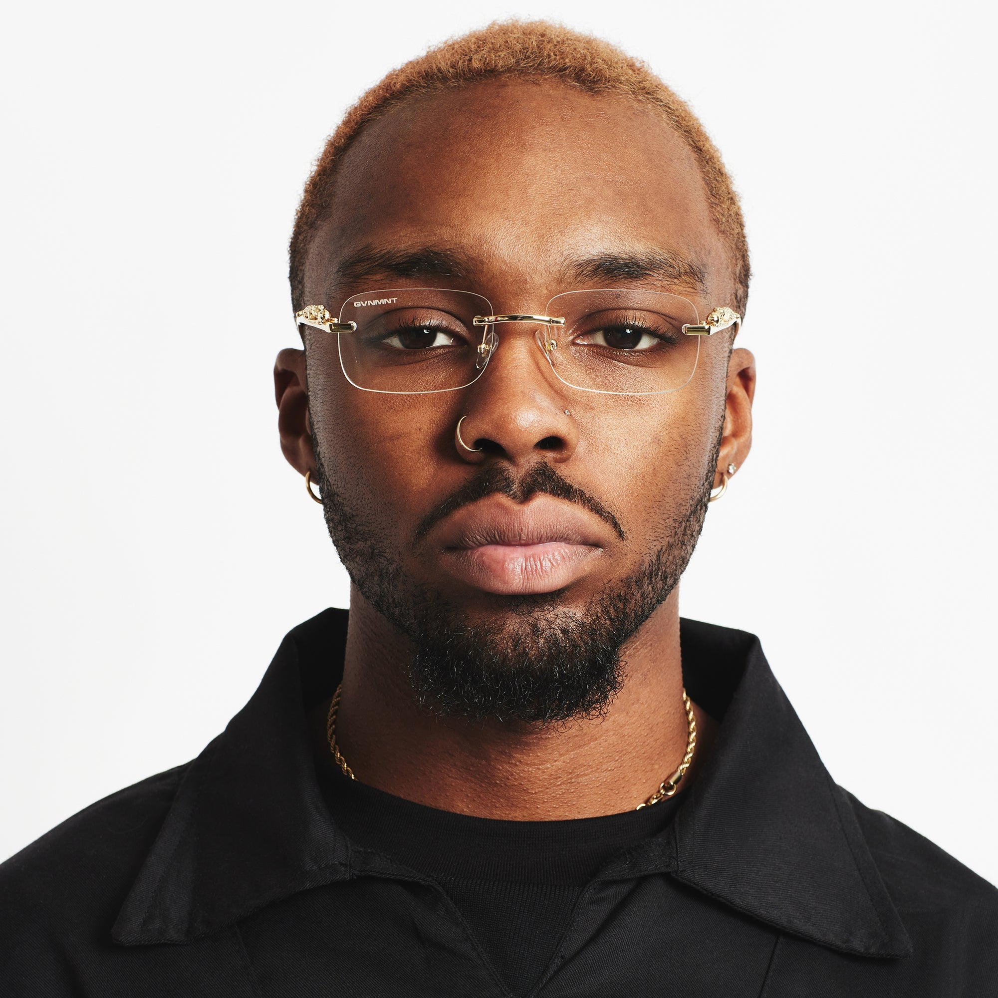 Panther Glasses - Gold / Clear Panther Glasses - Gold / Clear