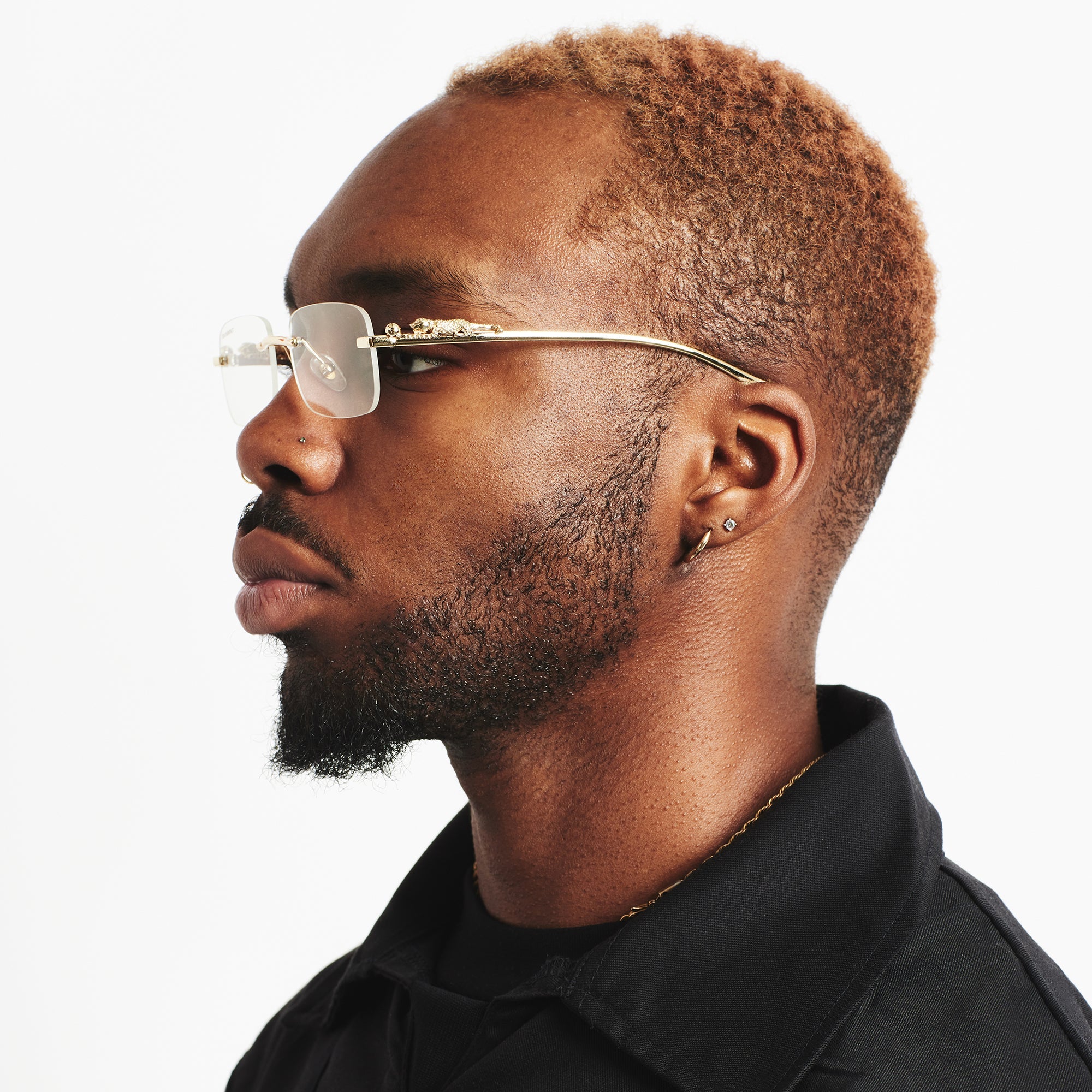 Panther Glasses - Gold / Clear Panther Glasses - Gold / Clear