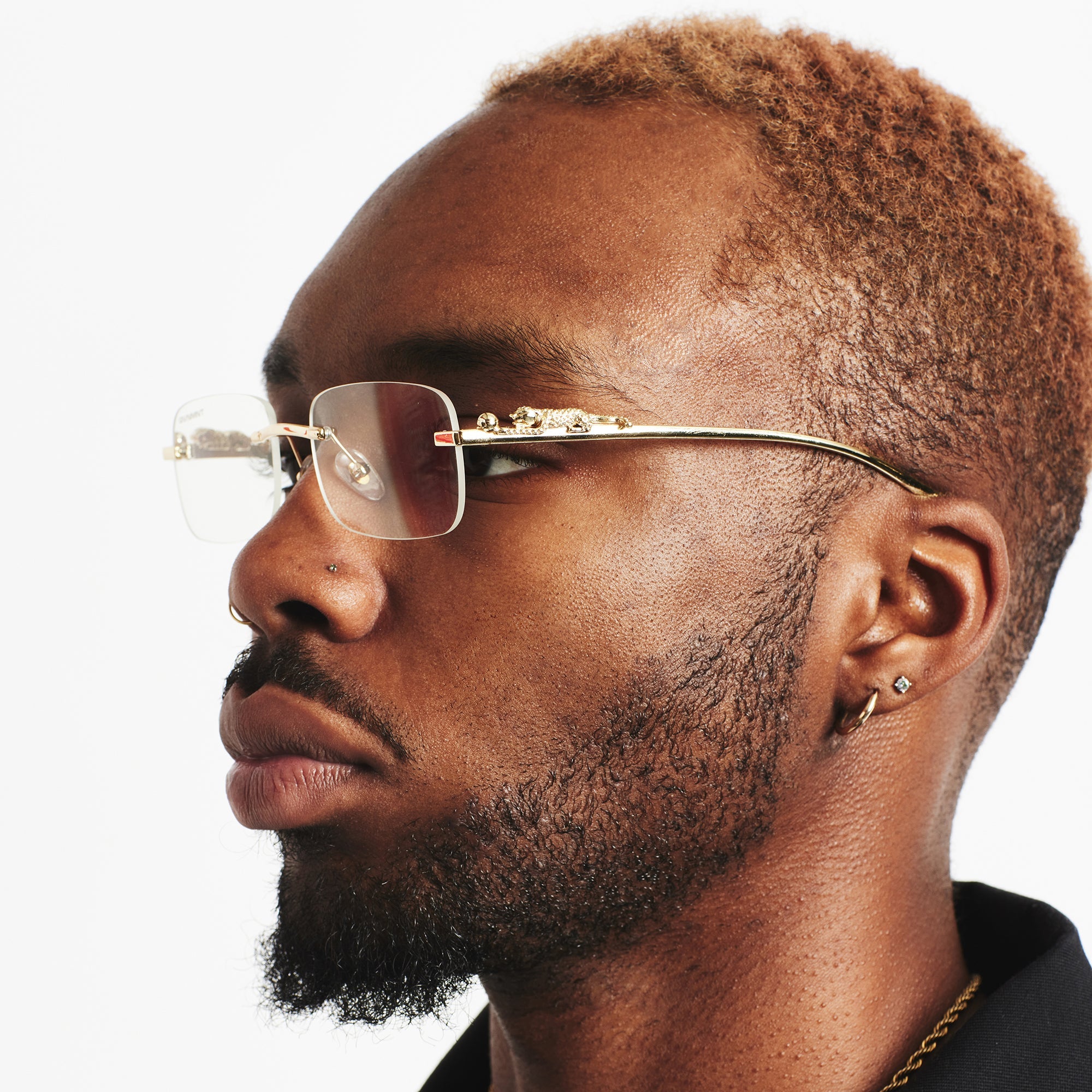 Panther Glasses - Gold / Clear Panther Glasses - Gold / Clear