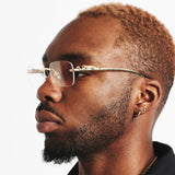 Panther Glasses - Gold / Clear Panther Glasses - Gold / Clear