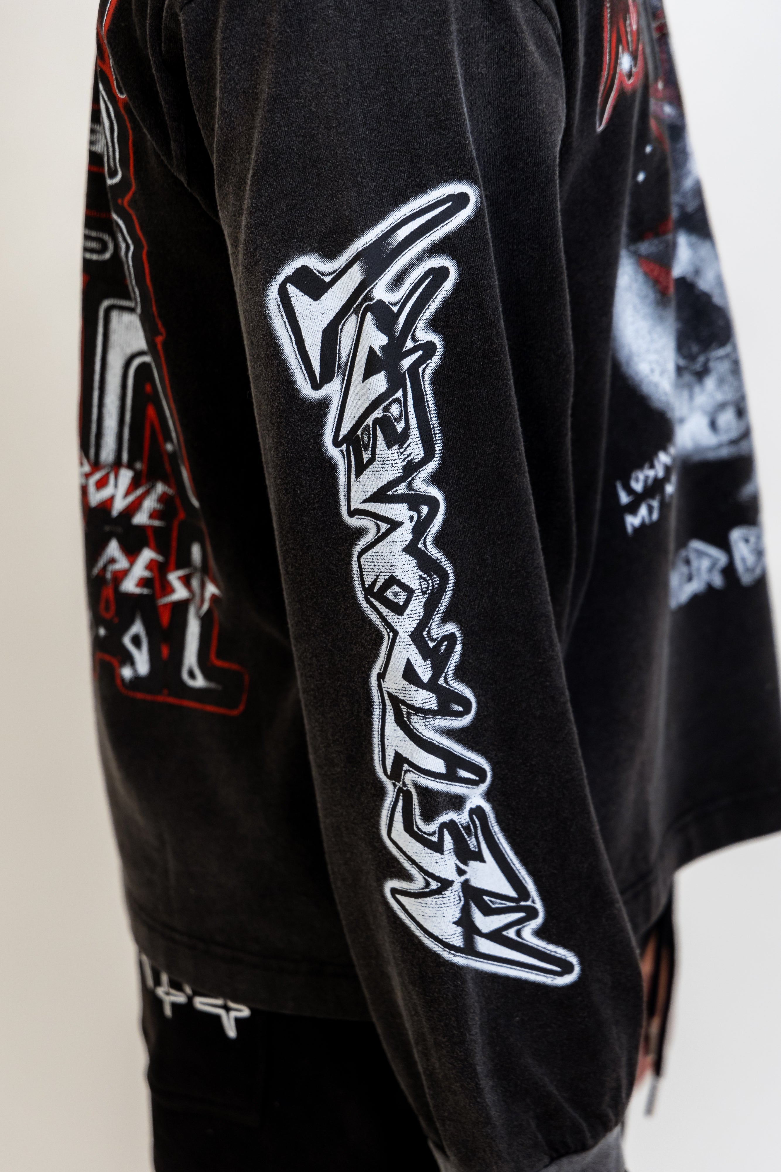 Skullhead Longsleeve Tee - Black/Red Skullhead Longsleeve Tee - Black/Red