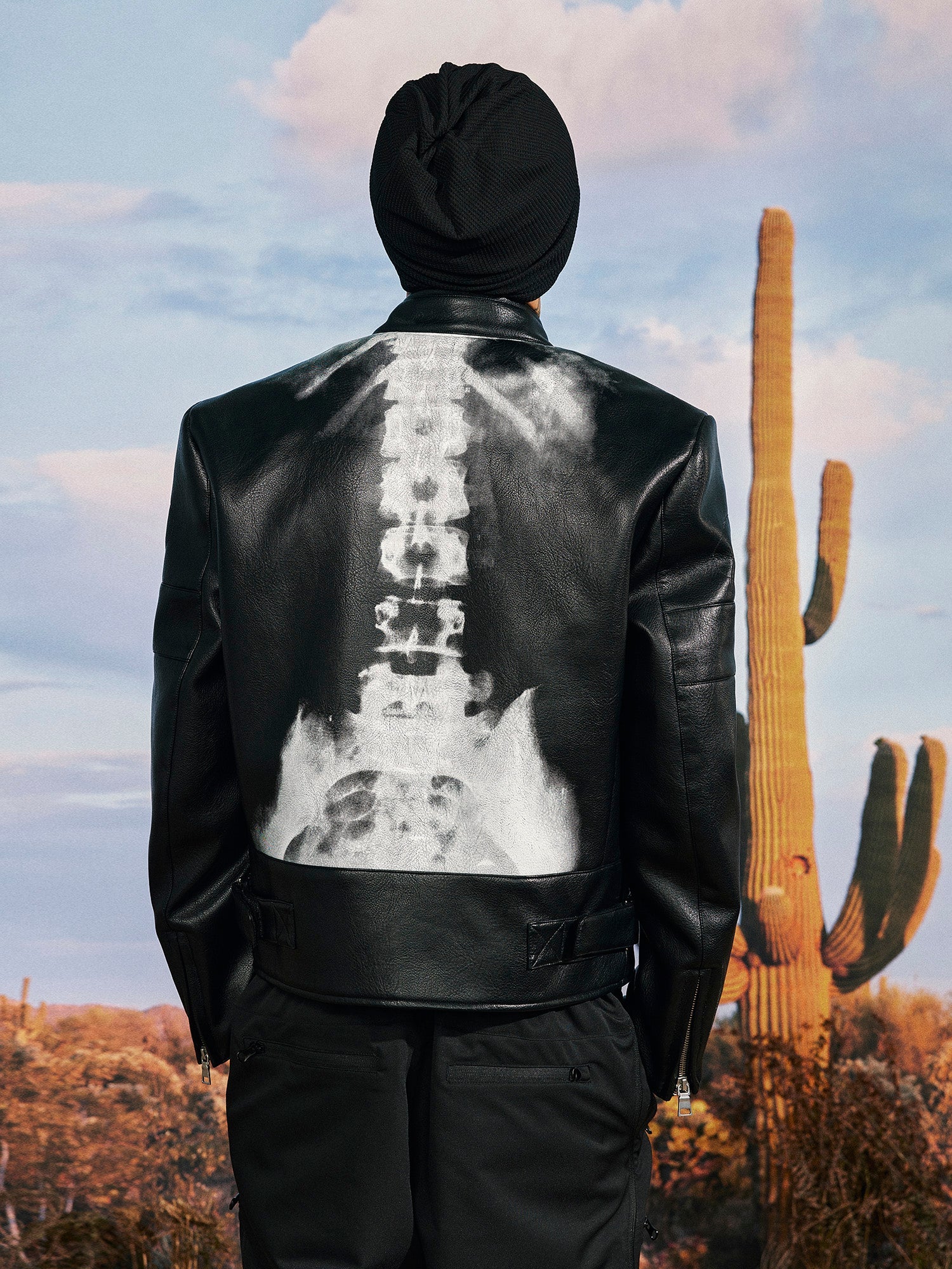 DONCARE(AFGK) "X-Ray Biker Jacket" - Black DONCARE(AFGK) "X-Ray Biker Jacket" - Black