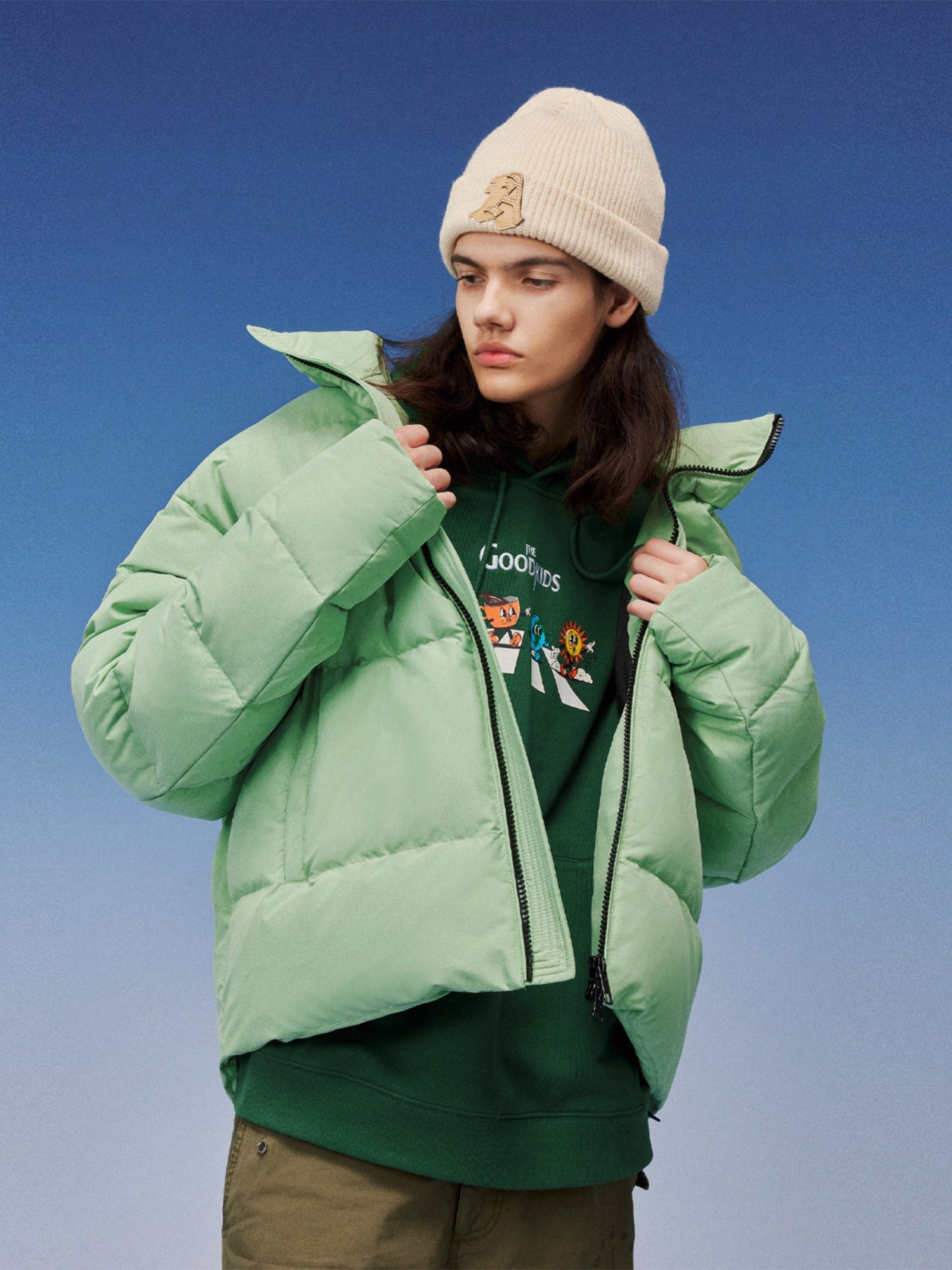 DONCARE(AFGK) "Embroidered logo down jacket" DONCARE(AFGK) "Embroidered logo down jacket"