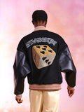 DONACARE(AFGK) "Dice Leather Varsity Jacket" DONACARE(AFGK) "Dice Leather Varsity Jacket"