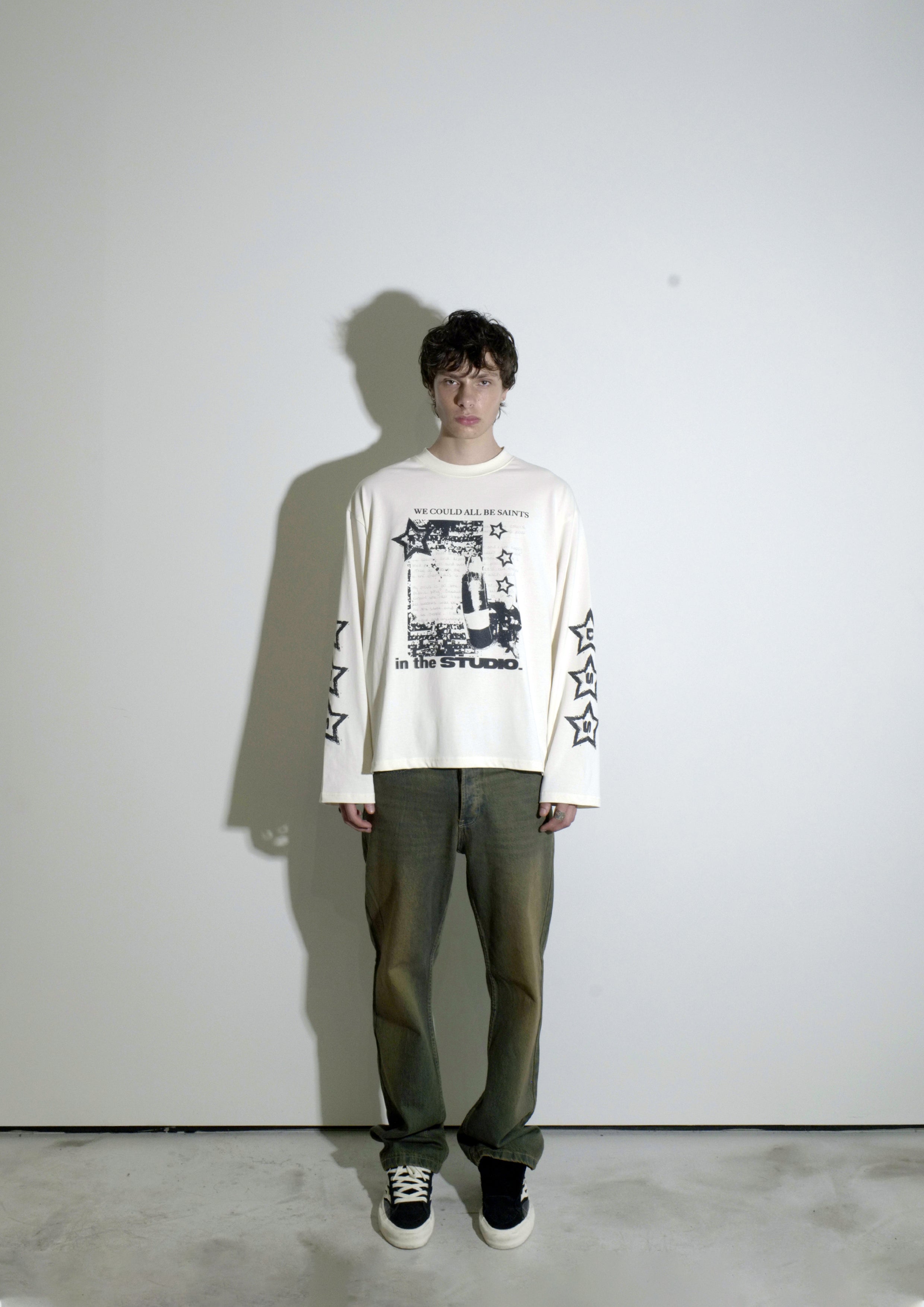 L/S Studio Saints Tee - Chalk White L/S Studio Saints Tee - Chalk White