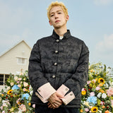 Floral Jacquard Chinese Style Cotton Coat Floral Jacquard Chinese Style Cotton Coat