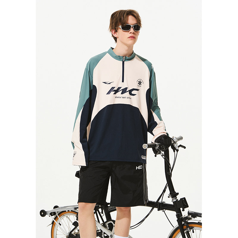 Cycling Colorblock Zipper Tee Cycling Colorblock Zipper Tee