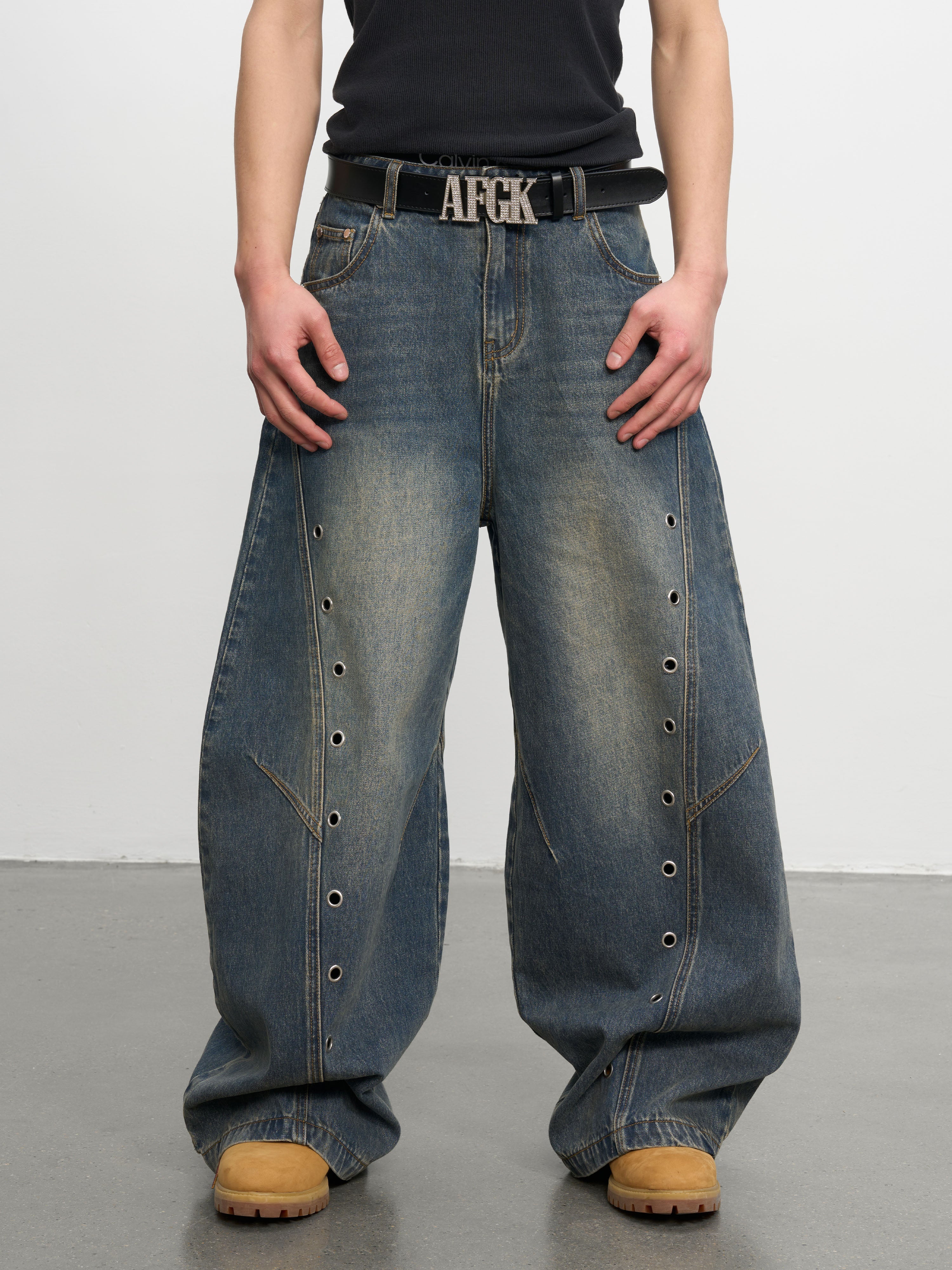 DONCARE(AFGK) "Washed baggy jeans" DONCARE(AFGK) "Washed baggy jeans"