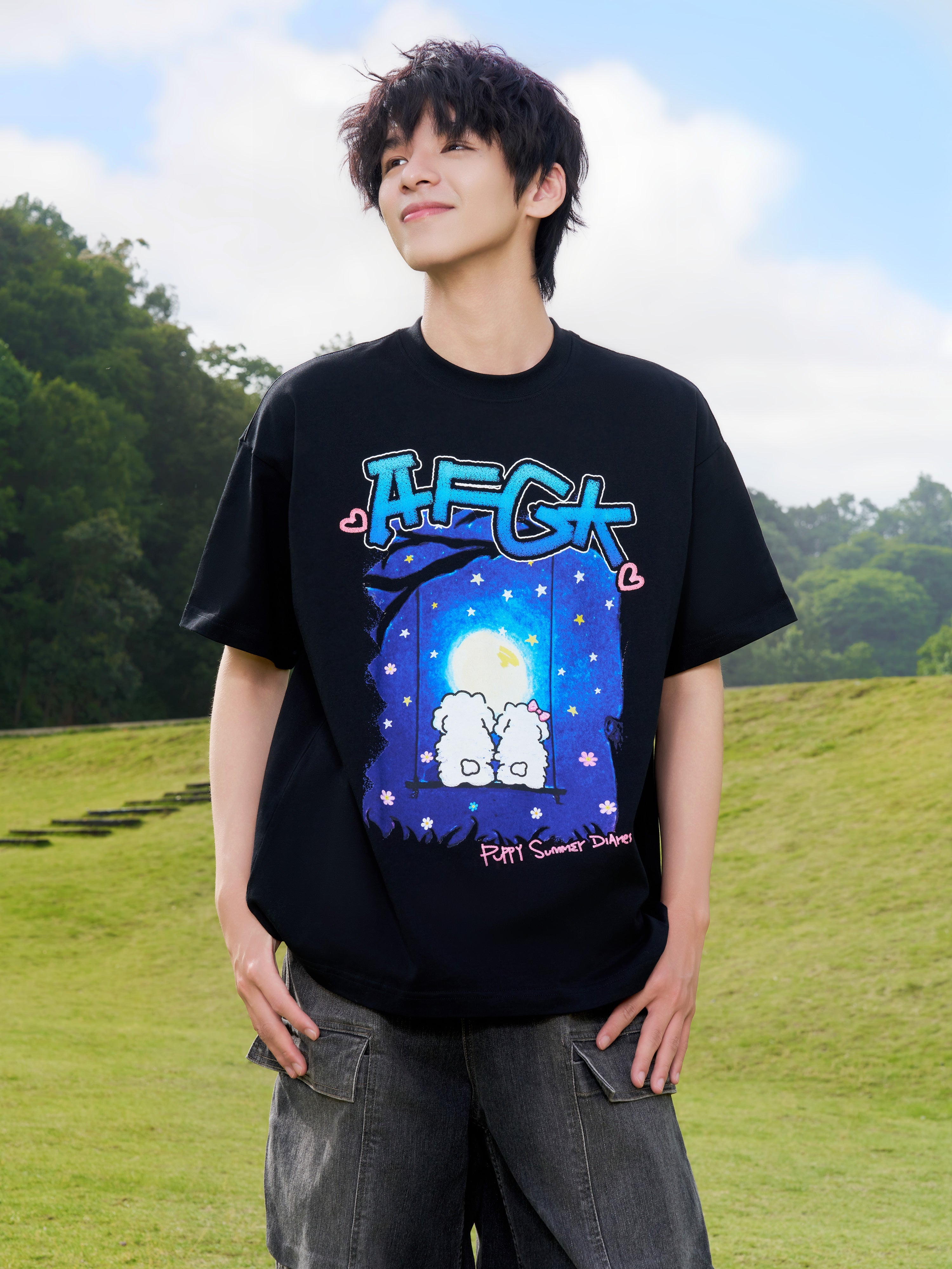 AFGK x Tombonia "Painting logo tee" AFGK x Tombonia "Painting logo tee"