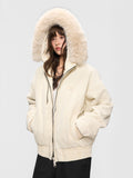DONCARE(AFGK) "Paneled fur jacket" DONCARE(AFGK) "Paneled fur jacket"