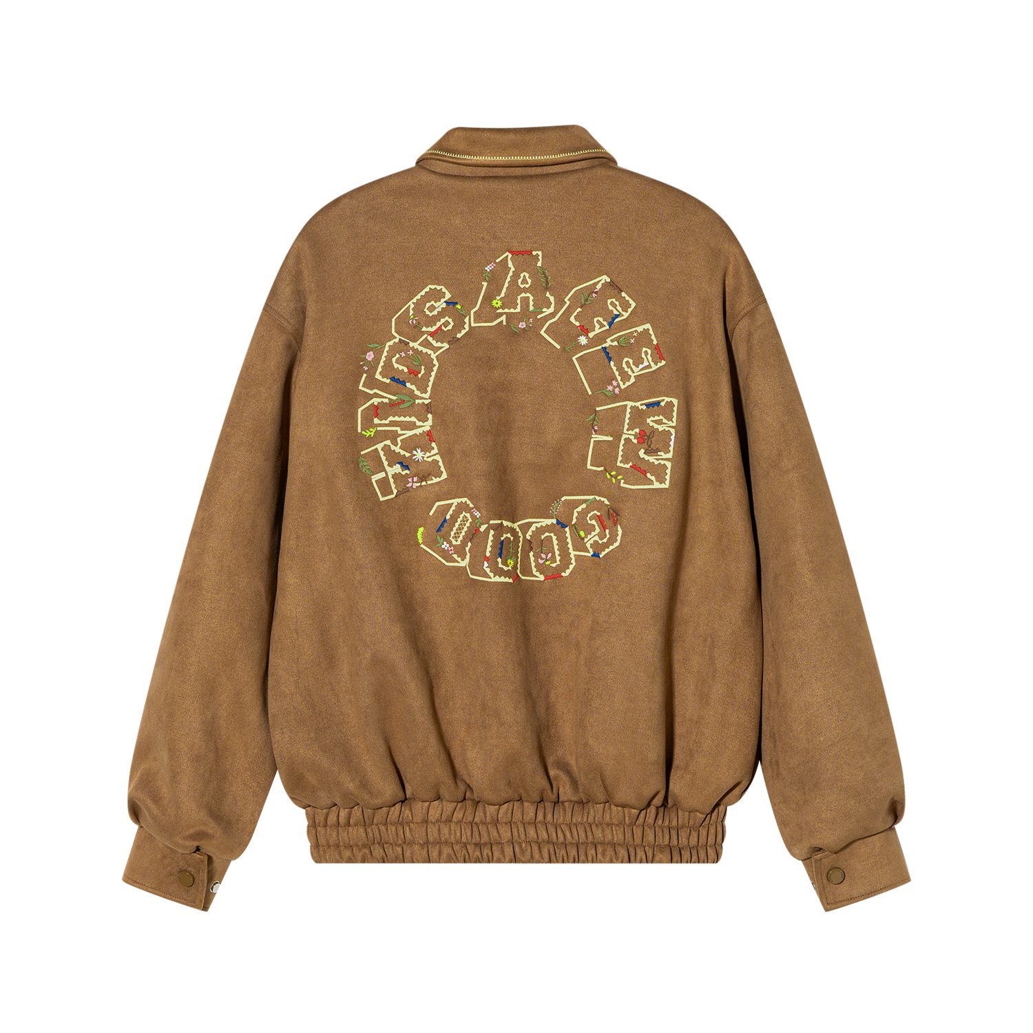 DONCARE(AFGK) "Ethnic Style logo suede jacket" DONCARE(AFGK) "Ethnic Style logo suede jacket"
