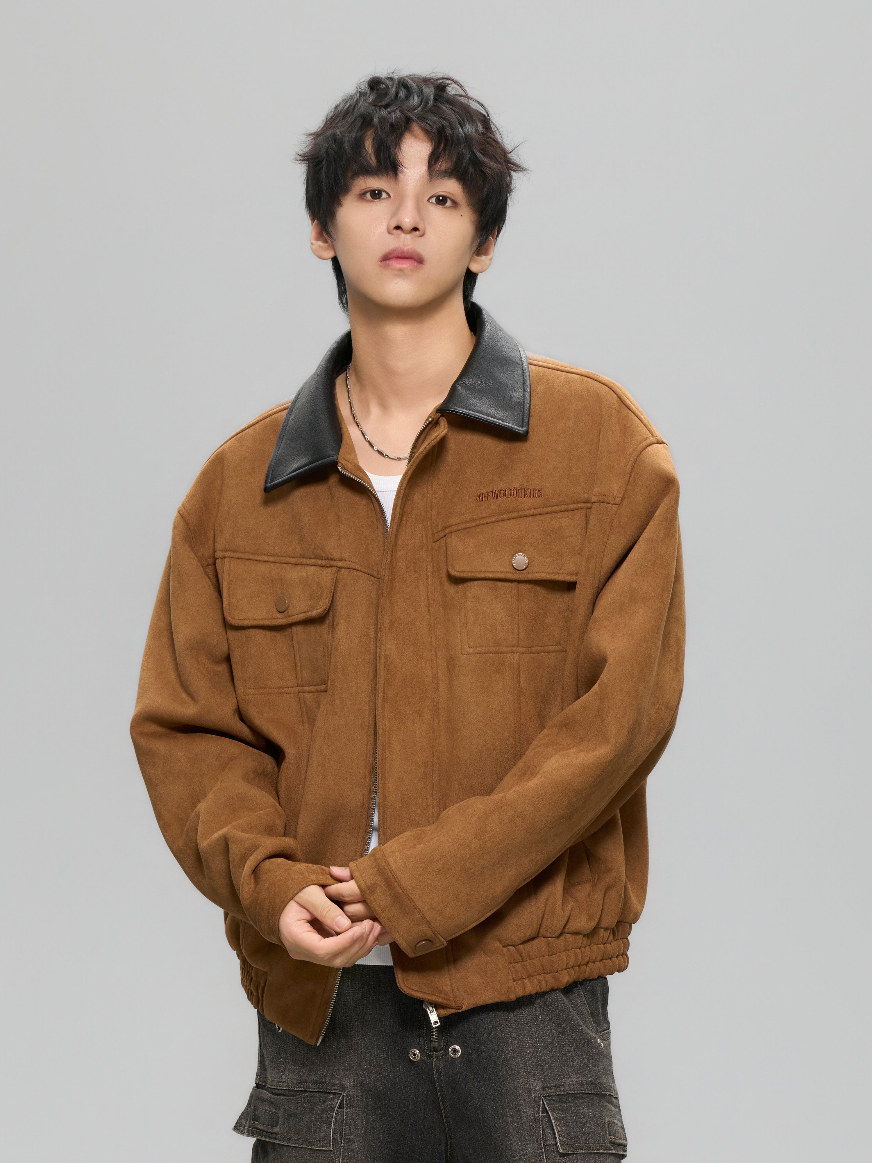 DONCARE(AFGK) "Leather suede jacket" DONCARE(AFGK) "Leather suede jacket"