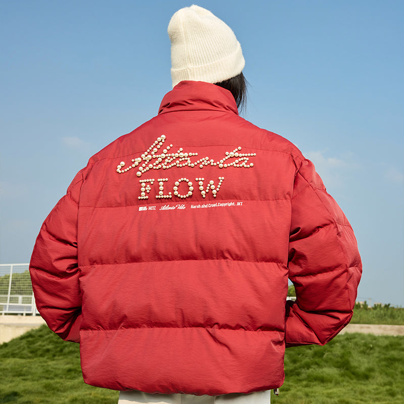 Pearl Embroidery Down Jacket Pearl Embroidery Down Jacket
