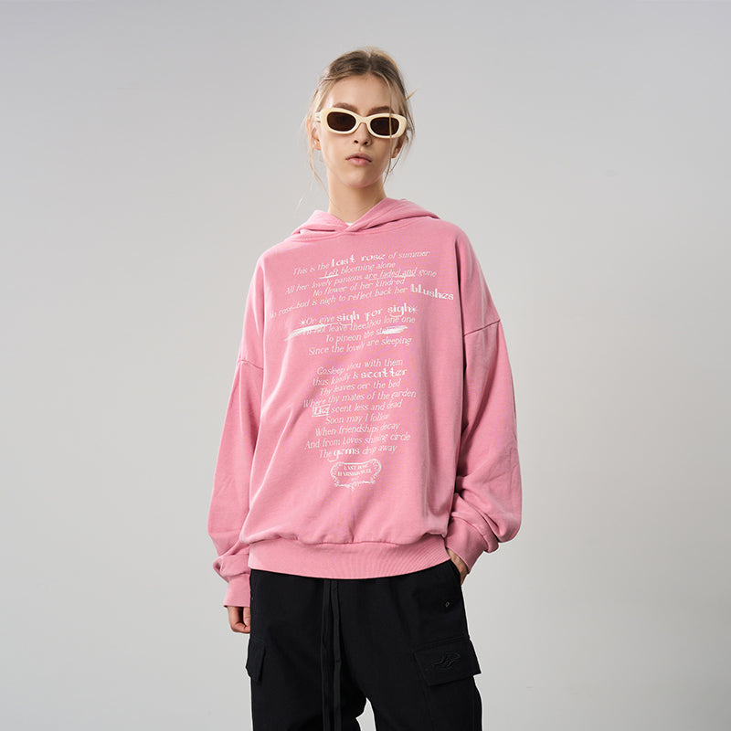 Last Rose Of Summer Printed Hoodie Last Rose Of Summer Printed Hoodie